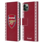 Official Arsenal Fc 2022/23 Crest Kit Leather Book Case For Apple Iphone Phones