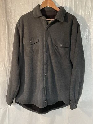 Freedom Foundry Mens Fleece Sherpa Lined Shirt Jacket Button Front XLarge - Image 1 of 4