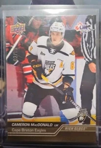 CAMERON MacDONALD 22-23 Upper Deck CHL HIGH GLOSS #196 02/10 Lightning Pick - Bild 1 von 2