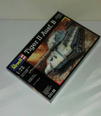 GERMAN TANK TIGER II AUSF. B VERS. PORSCHE KIT 1/72 REVELL 03138 - Immagine 1 di 2