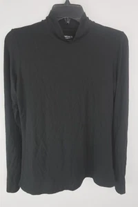 JNY Jones New York Shirt Damen Large schwarz Mock Neck Langarmshirt - Bild 1 von 7
