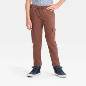 Cat & Jack Boys' Stretch Tapered Cargo Pants - Picture 1 of 5