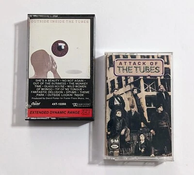 The Tubes Cassette Tapes - Attack Of The Tubes / Outside Inside - 80s Glam Rock - Imagem 1 de 4