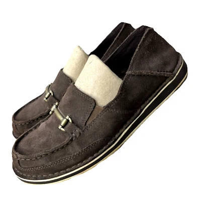 Zapatos ARIAT Mujer Talla 9.5 B Marrón Chocolate CUERO Bit Cruiser Mocasines 10021460 Foto 1 de 4