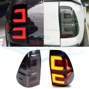 For Toyota Hilux M70 M80 SR5 Revo 15-19 LED Smoked Rear Brake Lamp Tail Light k - Picture 1 of 9