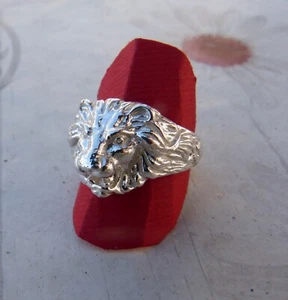 ANELLO con TESTA di LEONE in Argento Massiccio 925 MILLESIMI - Imagen 1 de 3