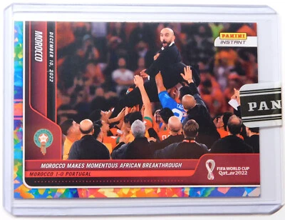 MOROCCO BREAKTHROUGH PANINI INSTANT FIFA WORLD CUP QATAR VERSICOLOR 3/5 CARD 104 - Image 1 of 2