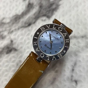 BVLGARI BZ22S B-ZERO1 Watches SS Leather Quartz Ladies Dial Color Blue shell - Picture 1 of 24