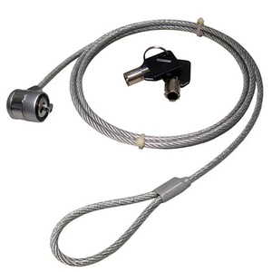 Câble de sécurité pour ordinateur portable avec serrure à canon fente Kensington - Photo 1/10