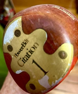 H&B POWERBILT CITATION Persimmon Driver Wood Regular Steel Regripped See Pix RH - Picture 1 of 5
