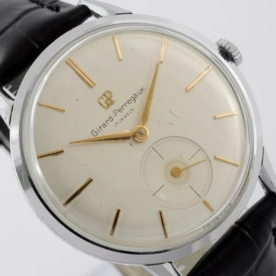 RELOJ DE VESTIR JUMBO GIRARD PERREGAUX CON ESFERA ORIGINAL VINTAGE CUERDA MANUAL - Imagen 1 de 4