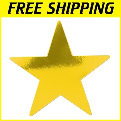 Paquete de 24 recortes de estrellas doradas, decoraciones de pared y mesa, 15 pulgadas Foto 1 de 4