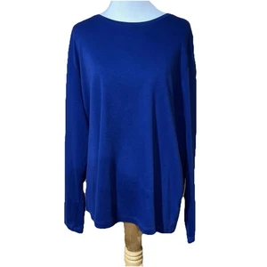 LL BEAN Dark Blue Long Sleeve T-Shirt Size 2X - Picture 1 of 13