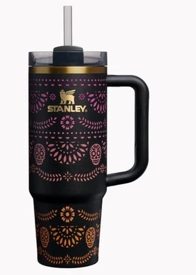 Vaso apagador Stanley Día de Los Muertos 30oz Midnight Catrina ¡¡Nuevo EN MANO!!! Foto 1 de 3