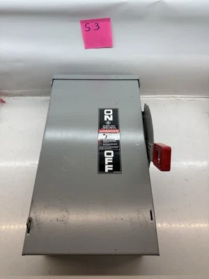 通用电气 THN3362R 60A 60 安培非可熔断安全开关类型 3R — 第 1/3 张图片