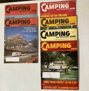 1970/1971 Camping Guide magazine Lot of 6 - Read Description And View All Photos - Imagen 1 de 19