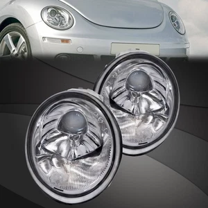 Headlights Set Chrome Halogen Fits 1998-2005 Volkswagen Beetle - Bild 1 von 8