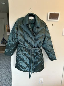 AVA & VIV dark green puffer coat women's size 1X new without tags - Picture 1 of 3