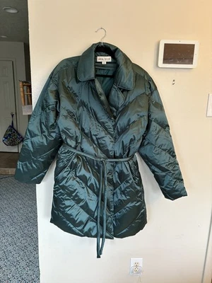 AVA & VIV dark green puffer coat women's size 1X new without tags - Image 1 of 3