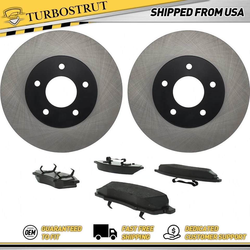 Комплект передних оригинальных тормозных дисков тормозных колодок для 1995 1996 Buick Regal 3,1 л - Изображение 1 из 2