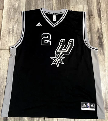*IRREGULAR #2 KAWHI LEONARD San Antonio Spurs Jersey Preto Masculino 2XL - Imagem 1 de 3