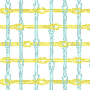 Maritime Modern Knotty Plaid Citron de Marin Sutton/Riley Blake, tela de 1/2 yarda - Imagen 1 de 3