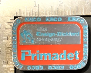EBCO Ensign Bickford Aerospace Defense Primadet Enameled Belt Buckle - Picture 1 of 3