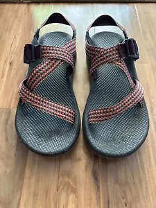 Chaco Men’s Vibram Strappy Sandals Size 13 Red Gray - Picture 1 of 4