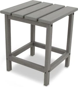 POLYWOOD ECT18GY Long Island Side Table, 18-Inch, Slate Grey - Picture 1 of 4