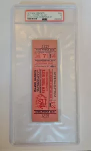 1970 ABA New York Nets Pittsburgh Pipers Full PSA Authentic Ticket Island Garden - Picture 1 of 4