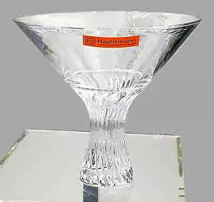NOS VERY RARE Nachtmann Verti-Swirl Stem Martini Cosmo Cocktail Glass w/Lbls - Picture 1 of 13