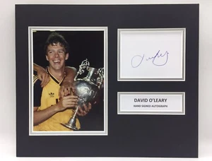 RARE David O'Leary Arsenal Signed Photo Display + COA AUTOGRAPH - Picture 1 of 3