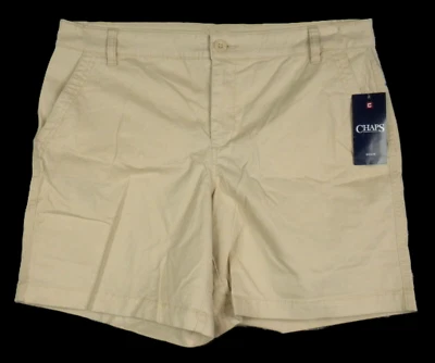CHAPS Women's Gallery Tan Chino Shorts Size 10 - Image 1 of 4