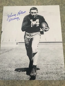 JOHNNY LATTNER NOTRE DAME FOOTBALL HEISMAN 1953 SIGNED AUTOGRAPHED 8X10 #5 - Picture 1 of 1