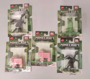 Minecraft CONJUNTO DE 5 Mini Figuras Pequeñas Juguetes Colección Mattel Micro #66923 - Imagen 1 de 5