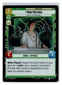Star Wars Unlimited: Spark of Rebellion Mon Mothma Foil 096/252 - Picture 1 of 2