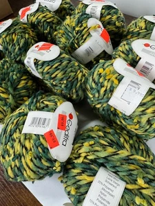 Lot of 13 Gedifra Yarn Arica Wool Blend, 50g/65m, Multicolor Greens NEW - Picture 1 of 7