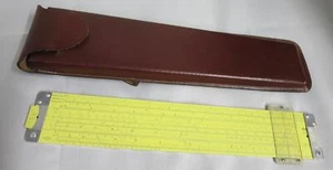 Vintage Pickett N4-ES Vector Log Log Dual-Base Speed Rechenschieber mit Lederetui - Bild 1 von 5