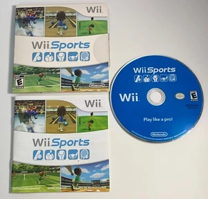 Disco de juego Wii Sports Nintendo Wii con manual en caja original - Imagen 1 de 8