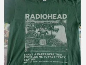 Radiohead band graphic Unisex Reprint T shirt 90s Men Women tee - Picture 1 of 6