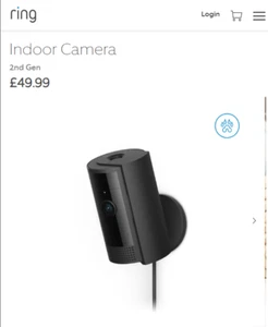 Ring Indoor Camera 2nd Gen Plug-In Security Camera 1080p HD 2WayTalk Wifi CCTV - Picture 1 of 8