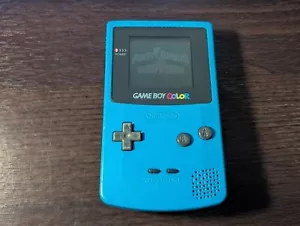 Nintendo GameBoy Color GBC Handheld Console Teal Blue Model CGB-001 Tested! - Picture 1 of 7