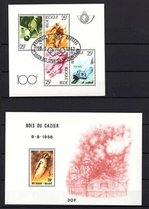 Bélgica, desde 1979/82, Michel-N° bloque 48, 51-52 en nuevo **/MNH (G052) - Imagen 1 de 2