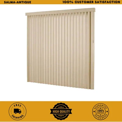 Room Darkening Vertical Blind Kit for Sliding Door Window 78 in. x 84 inch Khaki - Image 1 of 4