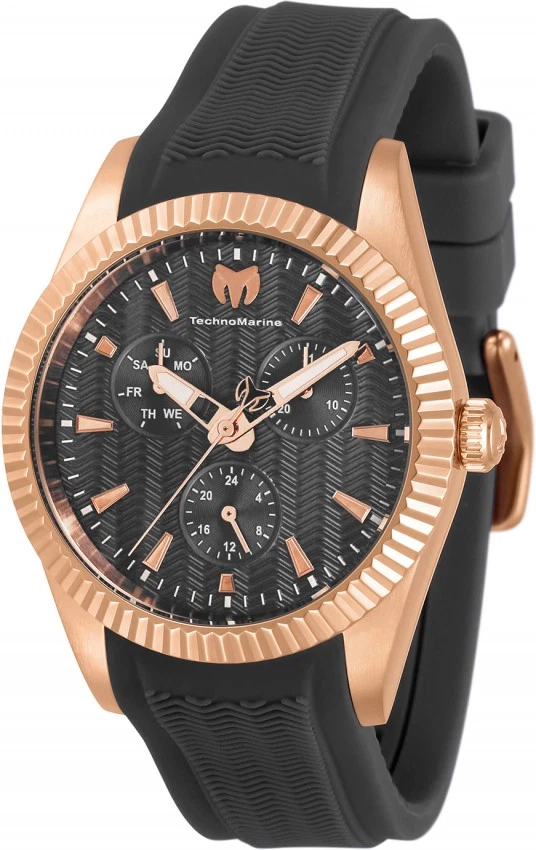 TechnoMarine Sea GMT Quartz Charcoal Dial Ladies Watch TM-719035 - Image 1 of 1