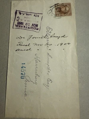 Cubierta de caché Harrison Boston Killer 1910 10¢ - marca dúplex violeta $95 BIN Foto 1 de 4