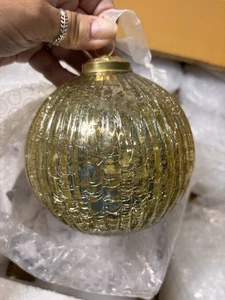 Balsam Hill Gold Quecksilber Jumbo Ornamente 12er Set Feiertage Weihnachten - Bild 1 von 8