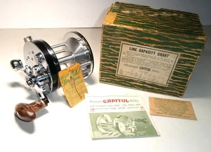 Vintage Pflueger Capitol No. 1988-Surf Fishing Reel Made In The USA Very Nice - Picture 1 of 22