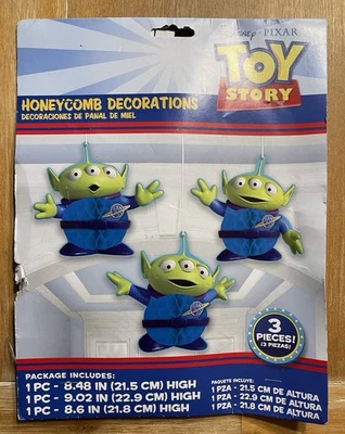 Toy Story Aliens Honeycomb Party Decorations Birthday Decor Disney Pixar - Image 1 of 2