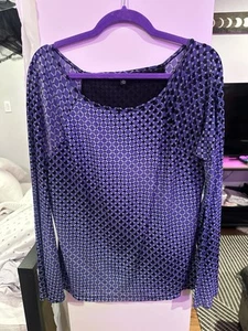 Cable & Gauge blaues Mesh Langarmshirt Größe XL - Bild 1 von 5